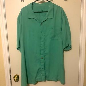 Tommy Bahama 3X Green Button Up Shirt